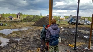 Заказать монтаж винтовых свай в Кулебаки - цена под ключ с доставкой от 1900 шт